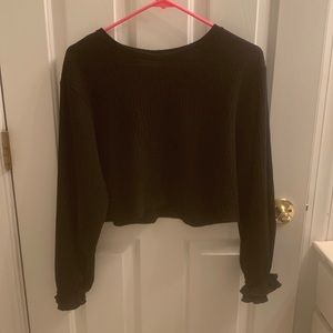 medium black vestique sweater